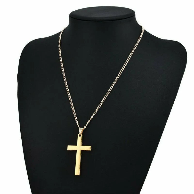 Classic Stainless Steel Cross Necklace