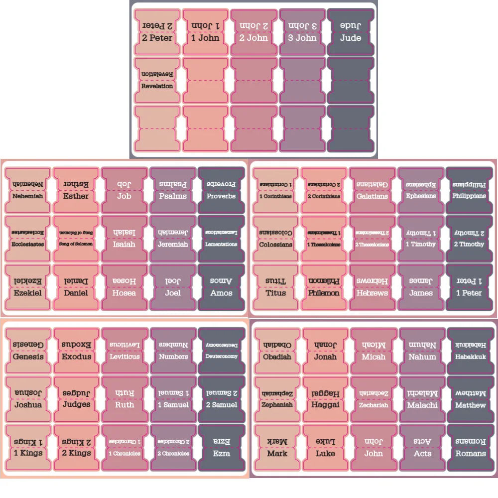 75 Bible Tabs (5 Sheets)
