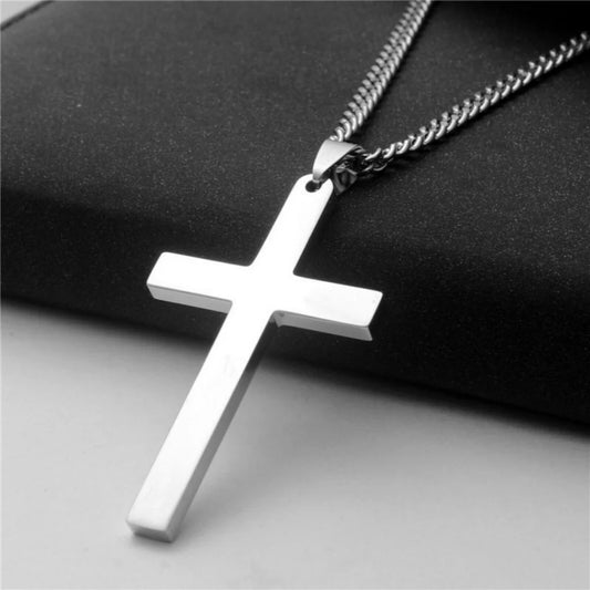 Classic Stainless Steel Cross Necklace